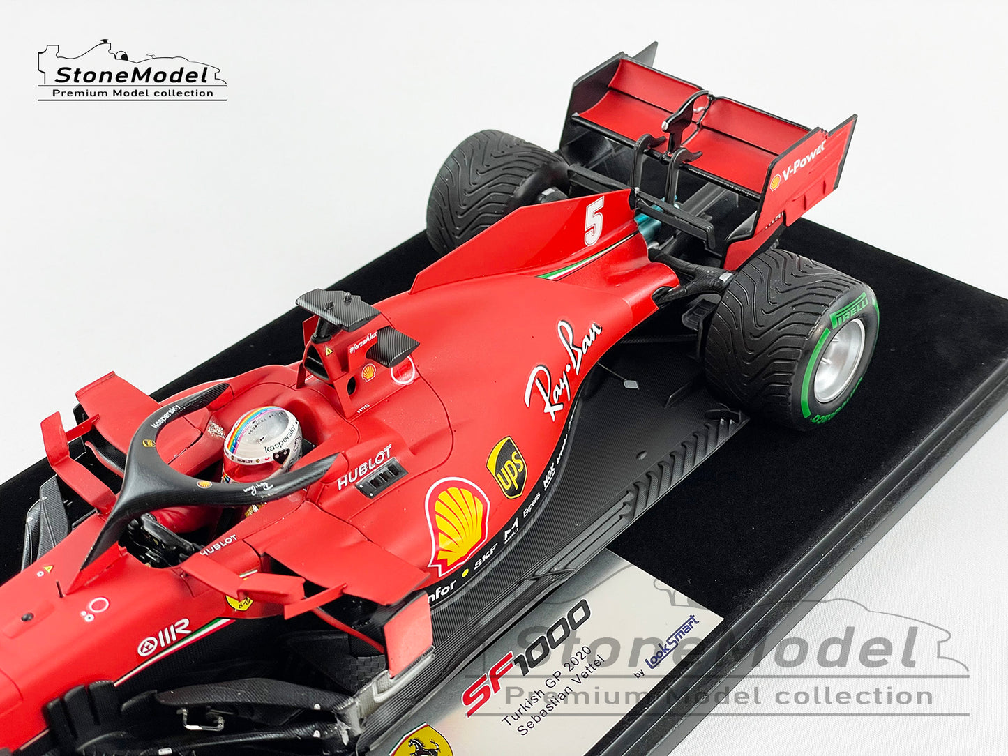 Ferrari F1 SF1000 #5 Sebastian Vettel Turkish 2020 Last Podium with Ferrari Looksmart 1:18
