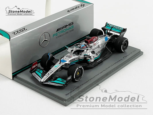 2022 Mercedes F1 W13 #63 George Russell Belgium Special Livery 1:43 Spark S8546