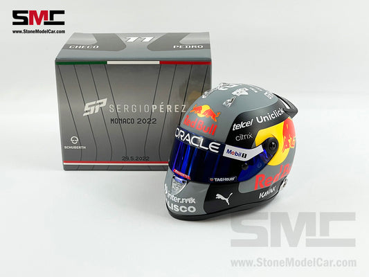 Red Bull F1 RB18 #11 Sergio Perez Monaco GP Winner 2022 Schuberth 1:2 Helmet