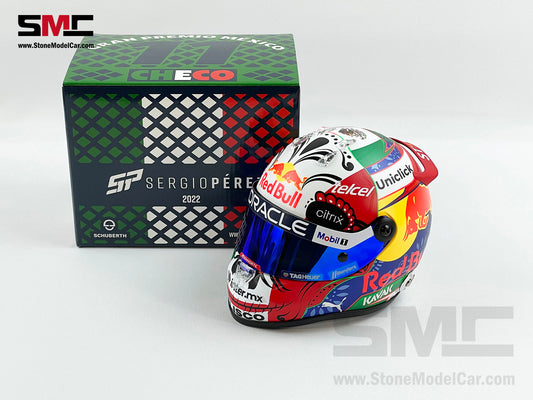 Red Bull F1 RB18 #11 Sergio Perez Mexico GP Podium 2022 1:2 Helmet Schuberth