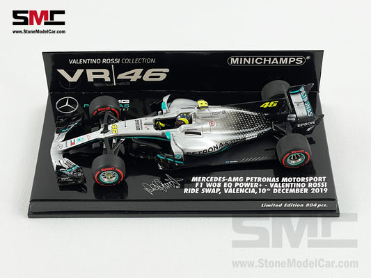 Mercedes F1 2017 W08 #46 Valentino Rossi 2019 Ride Swap Hamilton 1:43 MINICHAMPS