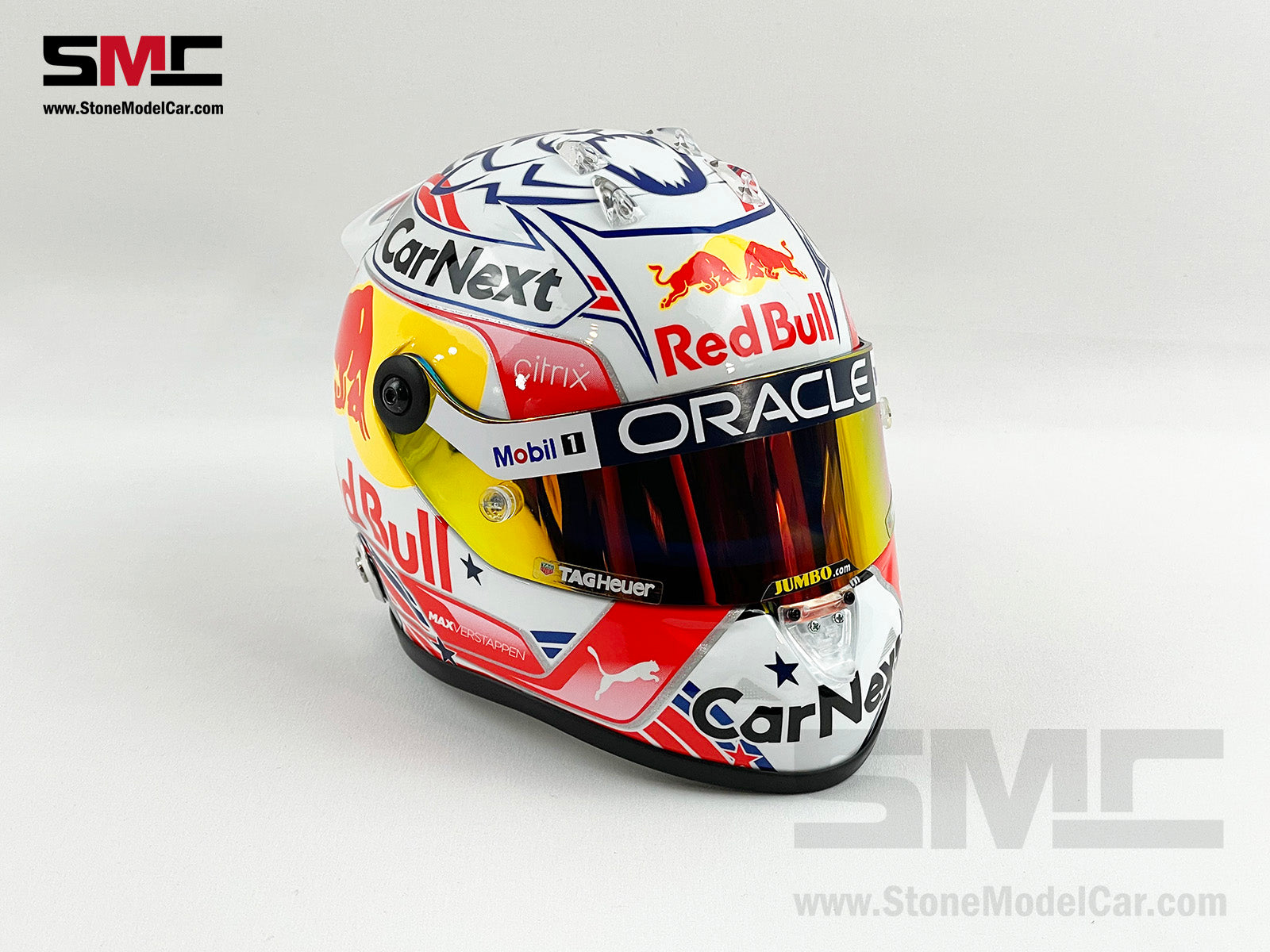 Casque Helmet Verstappen Austria GP F1 2022 Schubert 1/2 Casque Helmet Verstappen Austria GP F1 2022 Schubert 1/2