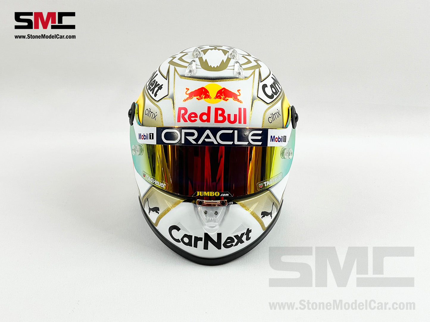 Red Bull F1 RB18 Max Verstappen Season 2022 World Champion Schuberth 1:2 Helmet