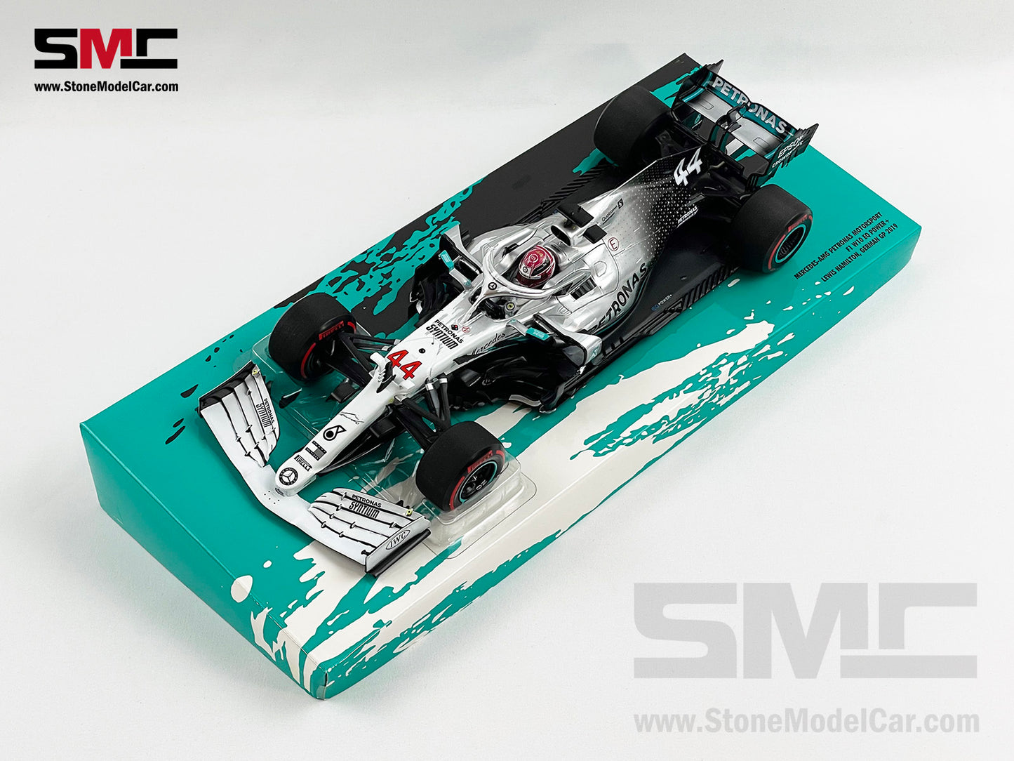 2019 World Champion Mercedes AMG F1 W10 #44 Lewis Hamilton German GP 1:18 MINICHAMPS Gift Box