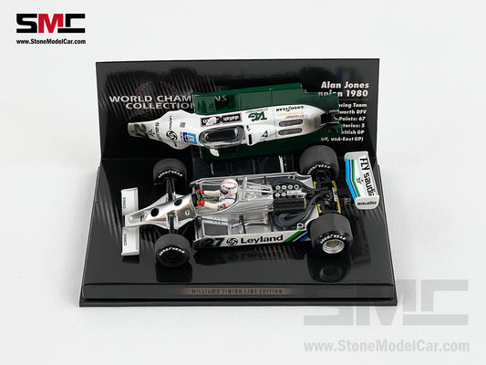 Williams F1 FW07B Alan Jones 1980 World Champion 1:43 MINICHAMPS Dirty Version