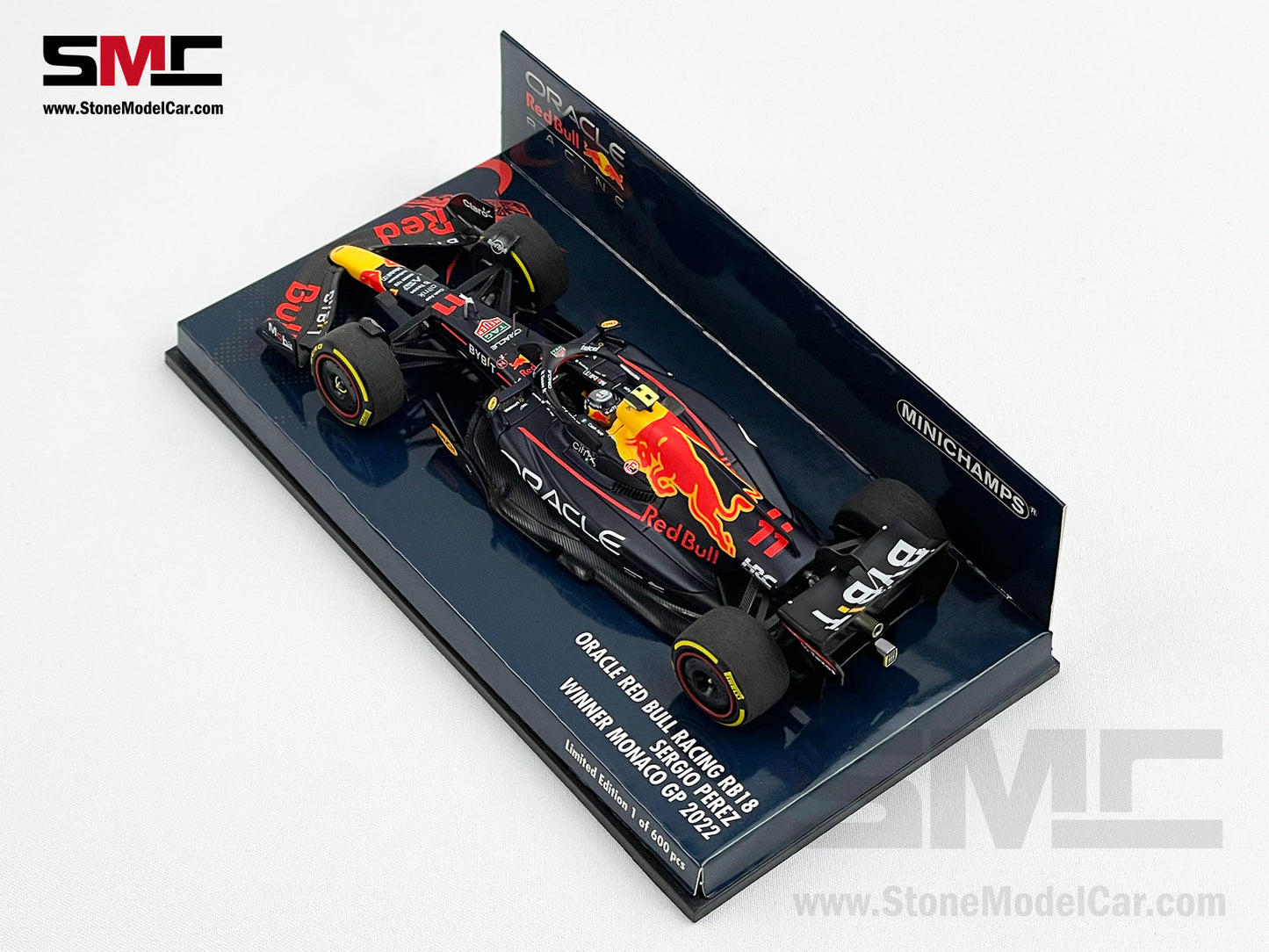 2022 Red Bull F1 RB18 #11 Sergio Perez Monaco GP Winner 1:43 MINICHAMPS LE 600