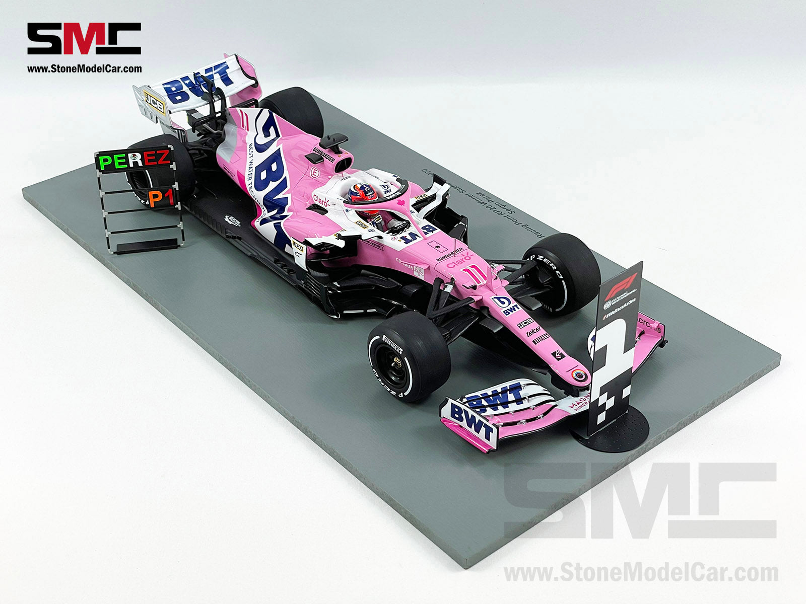 BWT Racing Point RP20 # 11 Sergio Perez Sakhir GP 2020 1st Win of F1 1 ...