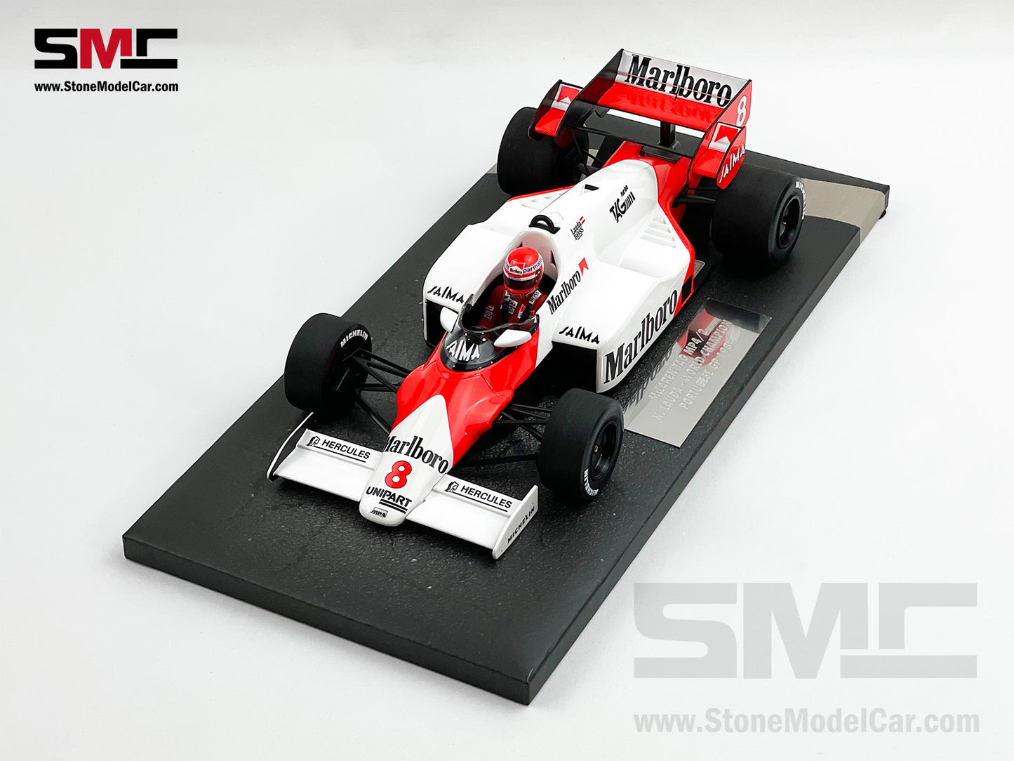 Mclaren F1 MP4/2 #8 Niki Lauda Portugal GP 1984 World Champion 1:18 MINICHAMPS