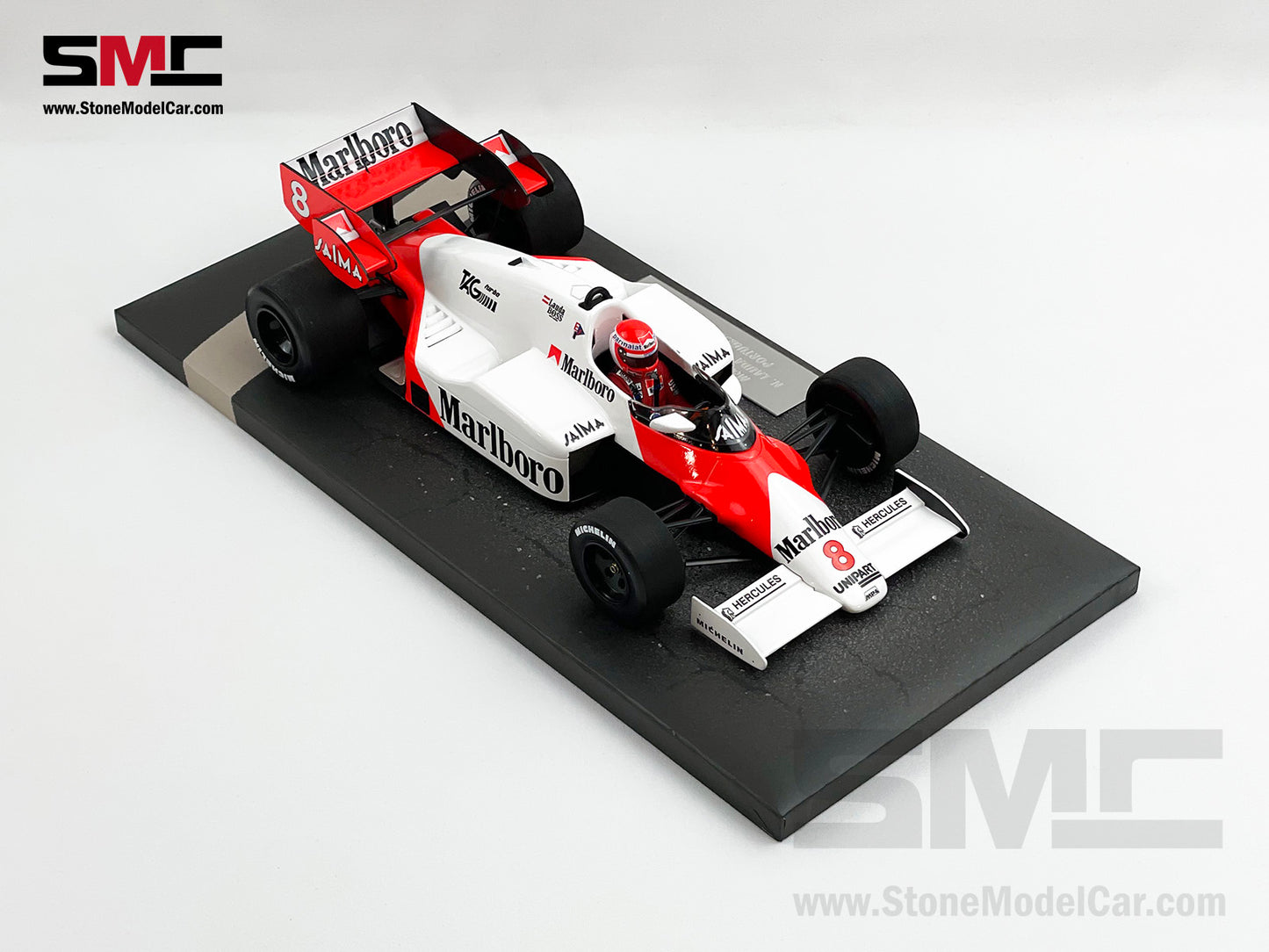 Mclaren F1 MP4/2 #8 Niki Lauda Portugal GP 1984 World Champion 1:18 MINICHAMPS