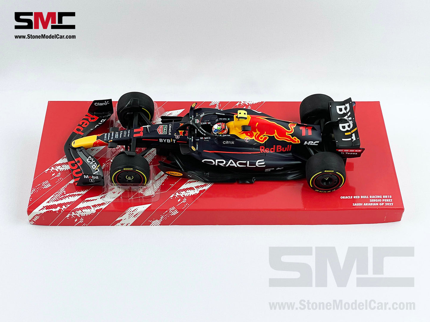 Red Bull F1 RB18 Sergio Perez Saudi Arabian 1st Career Pole 2022 1:18 MINICHAMPS