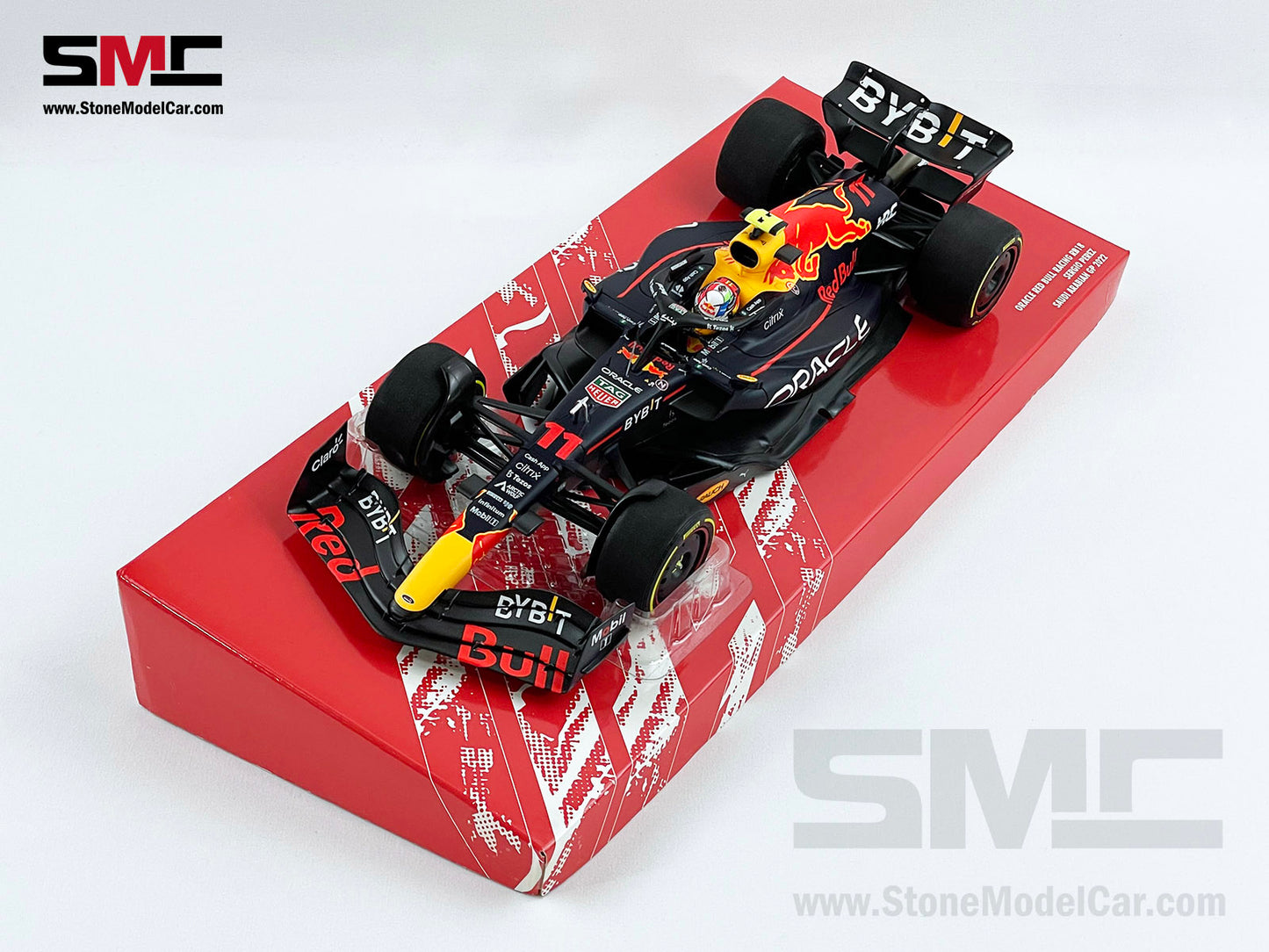 Red Bull F1 RB18 Sergio Perez Saudi Arabian 1st Career Pole 2022 1:18 MINICHAMPS