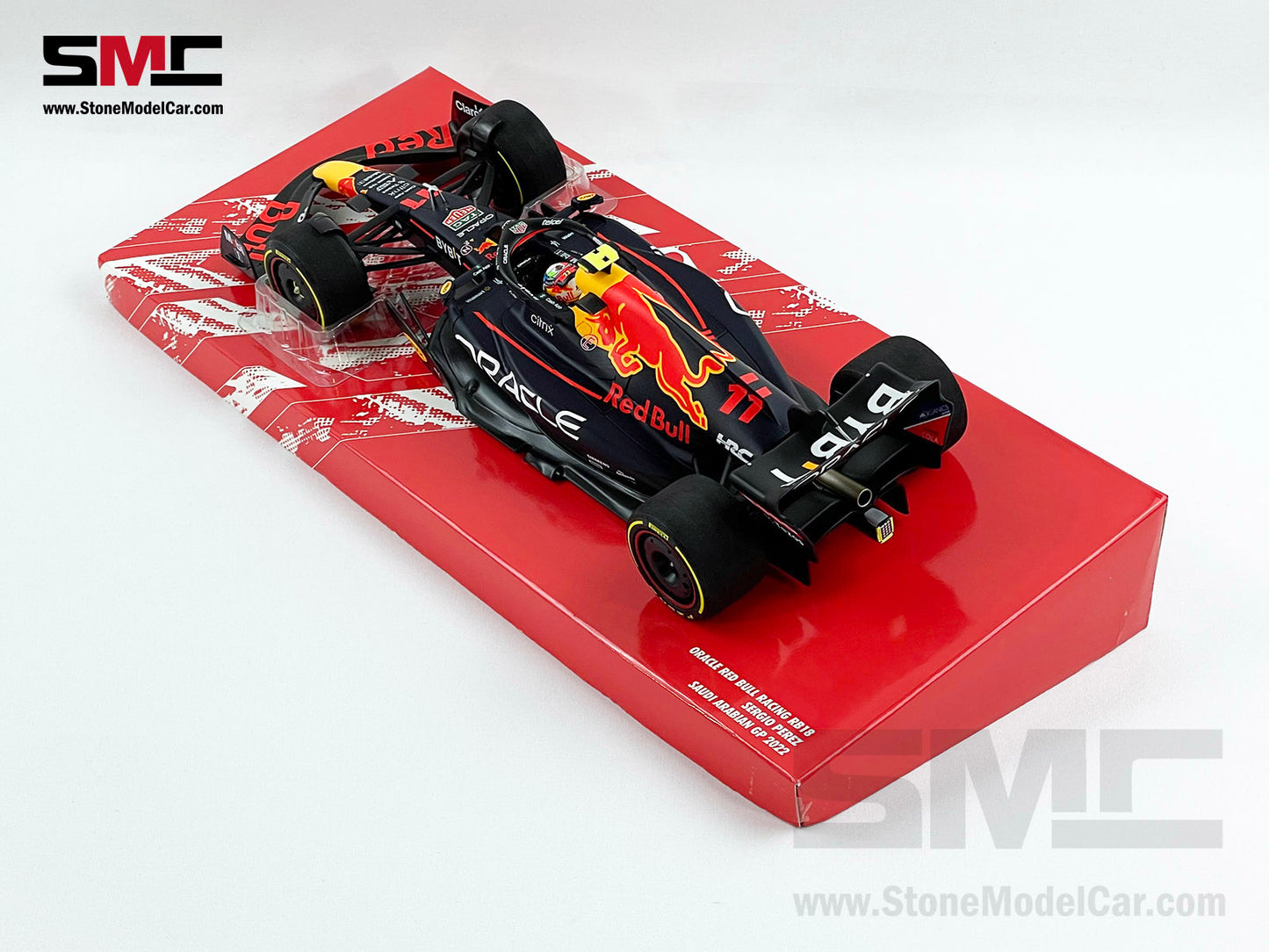 Red Bull F1 RB18 Sergio Perez Saudi Arabian 1st Career Pole 2022 1:18 MINICHAMPS