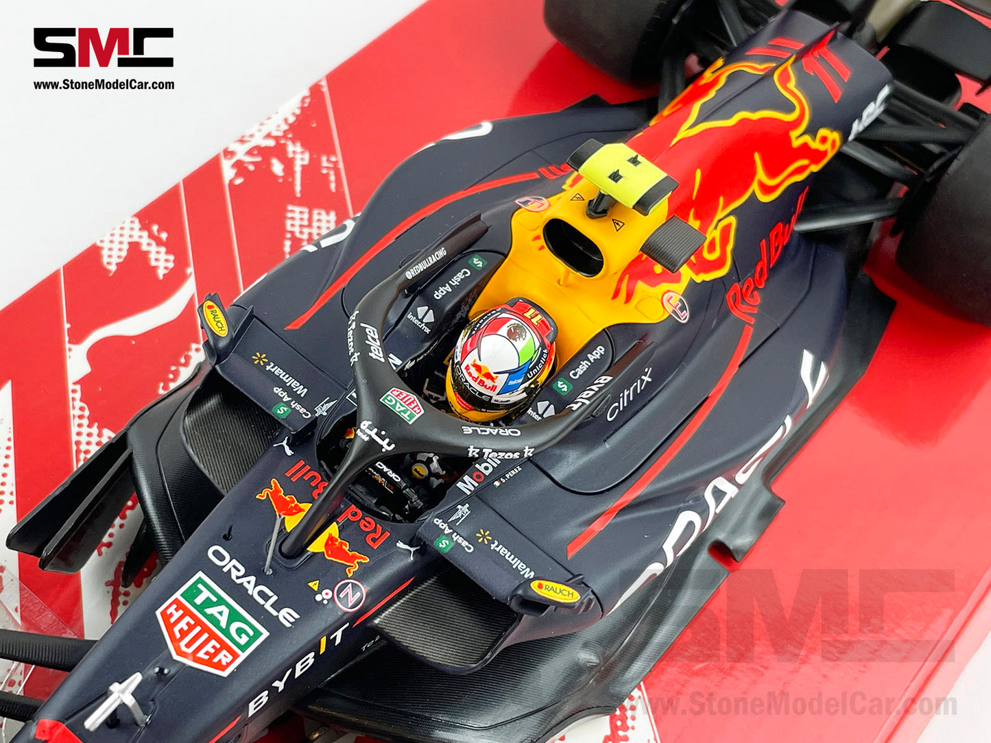 Red Bull F1 RB18 Sergio Perez Saudi Arabian 1st Career Pole 2022 1:18 MINICHAMPS