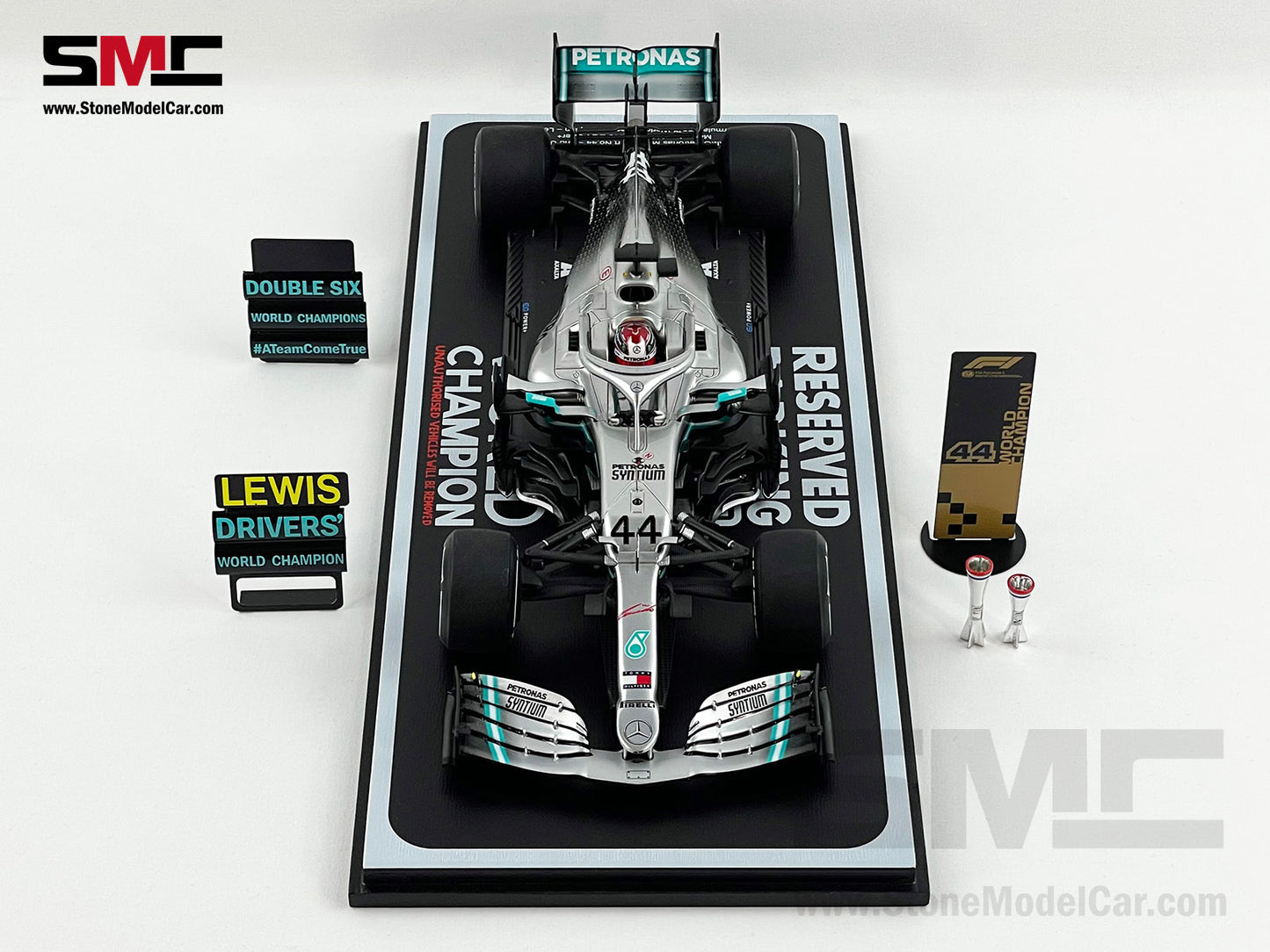 2019 6x World Champion Mercedes F1 W10 #44 Lewis Hamilton US GP 2nd 1:18 Spark
