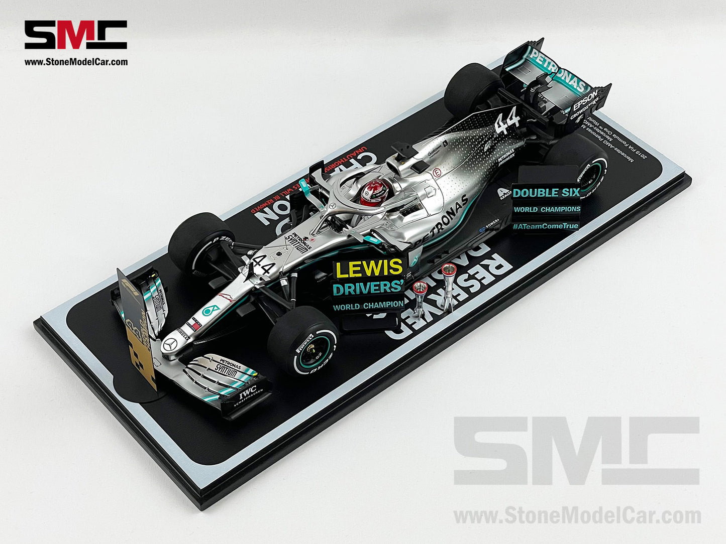 2019 6x World Champion Mercedes F1 W10 #44 Lewis Hamilton US GP 2nd 1:18 Spark