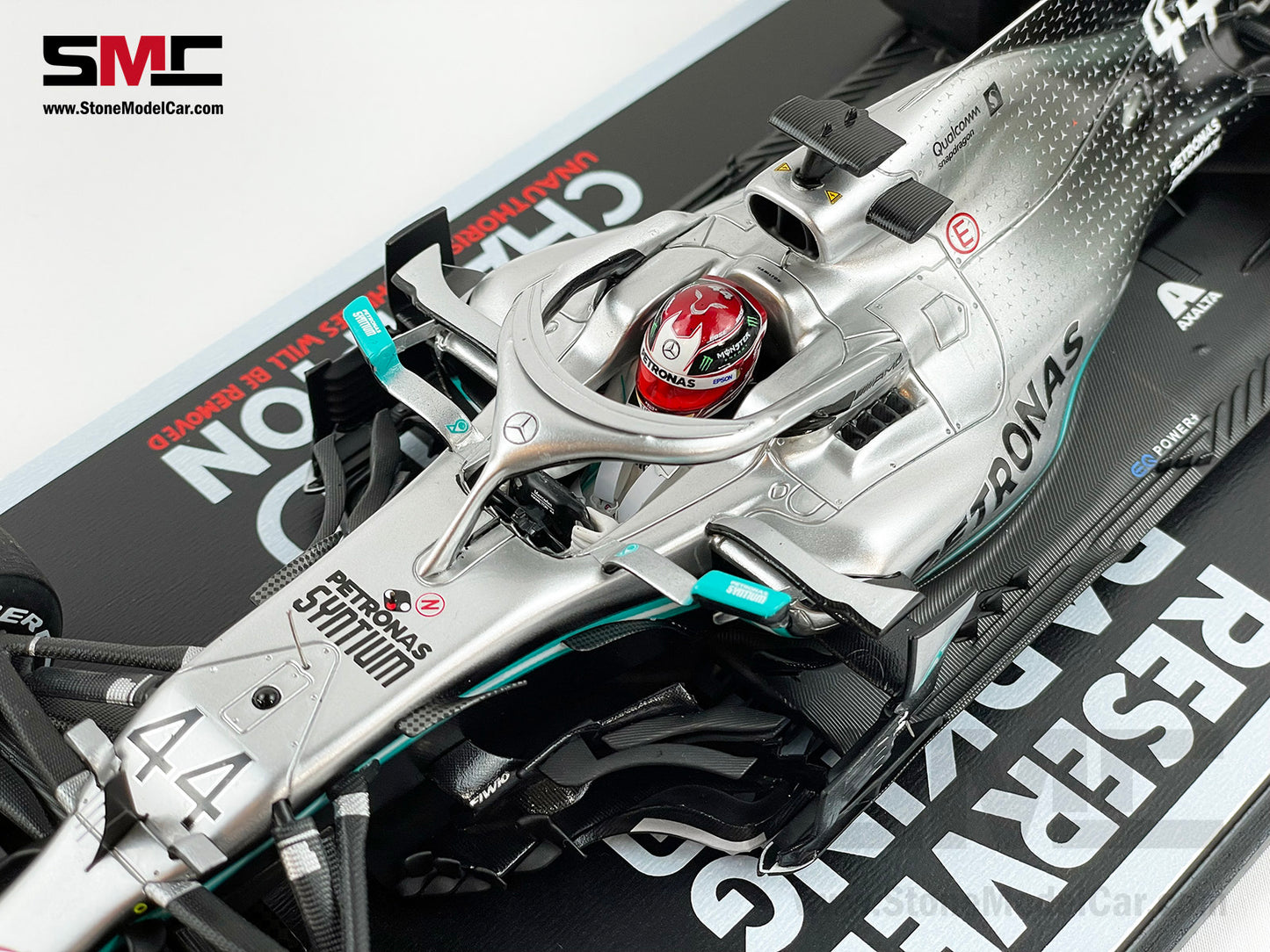 2019 6x World Champion Mercedes F1 W10 #44 Lewis Hamilton US GP 2nd 1:18 Spark