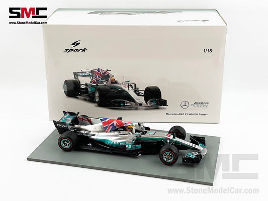 2017 4x World Champion Mercedes F1 W08 #44 Lewis Hamilton Mexico GP 1:18 Spark