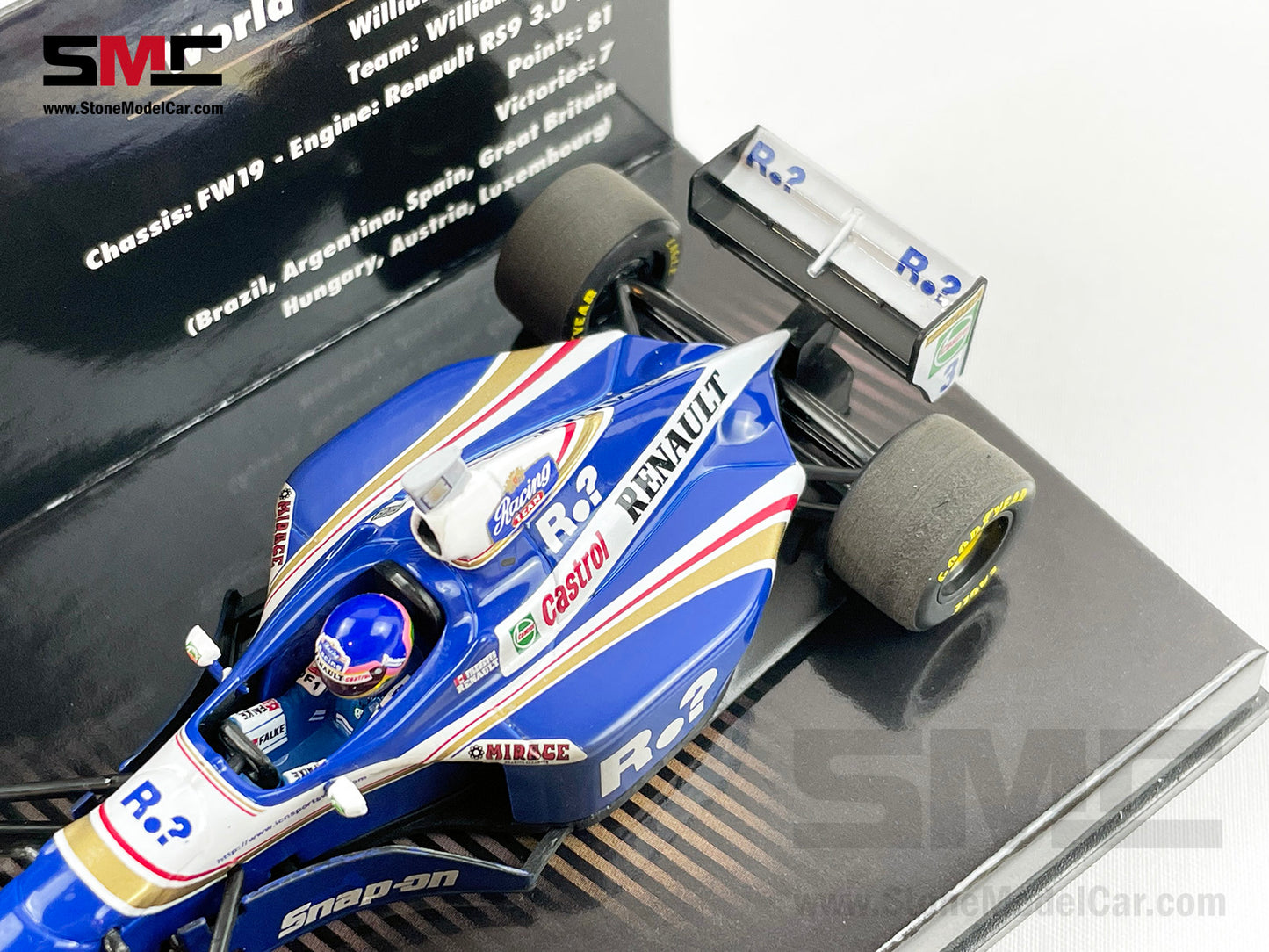 Williams F1 FW19 #3 Jacques Villeneuve 1997 World Champion 1:43 MINICHAMPS