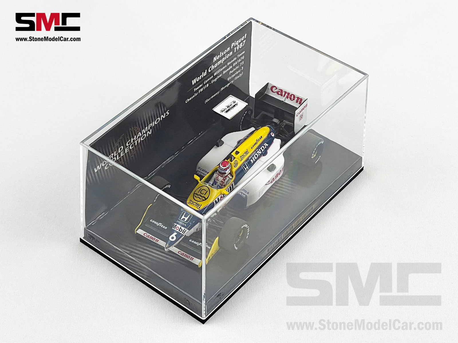 Modèle réduit Williams Honda Fw11 – Keke Rosberg Riding On Nelson Modèle réduit Williams Honda Fw11 – Keke Rosberg Riding On Nelson
