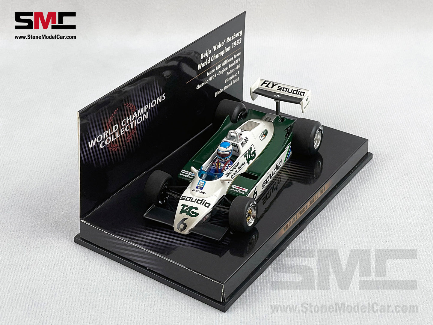 Williams F1 FW08 #6 Keke Rosberg Swiss GP 1982 World Champion 1:43 MINICHAMPS