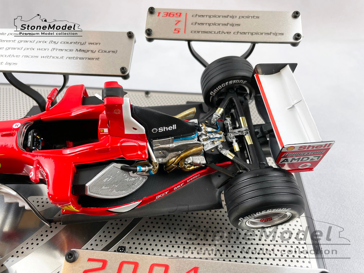 Ferrari F1 F2004 #1 Michael Schumacher ALL TIME CAREER RECORDS 2004 Hot Wheels 1:18