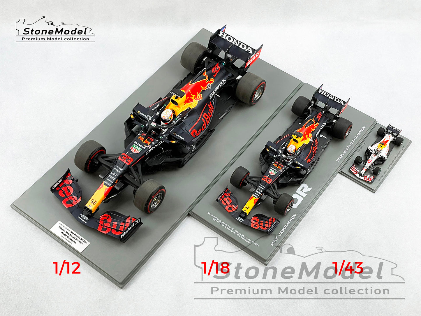 Spark 1:12 F1 Red Bull RB16B #33 Max Verstappen Monaco GP 2021 World Champion