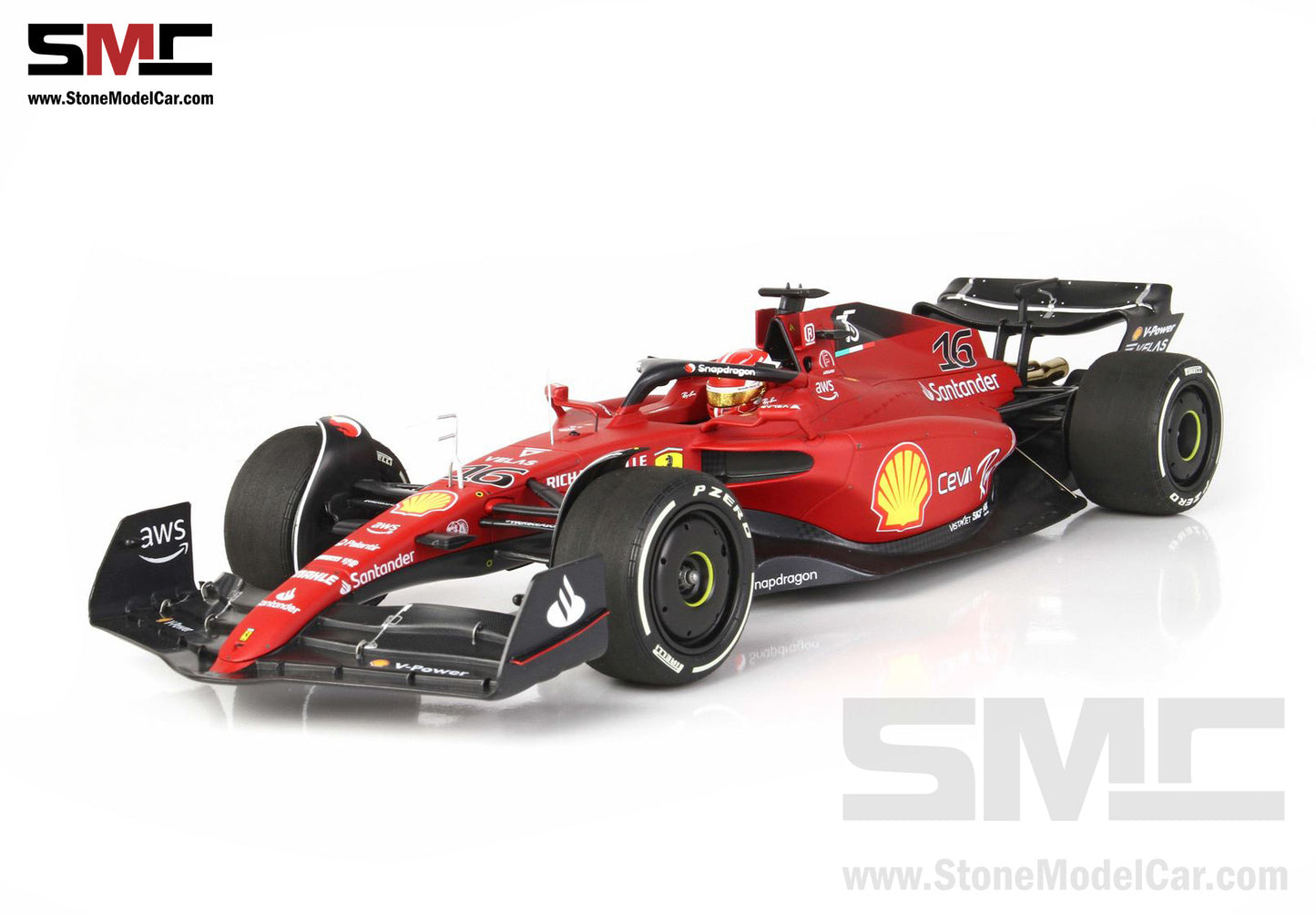 2022 F1 Ferrari F1-75 #16 Charles Leclerc Australian GP Winner BBR 1:1 ...
