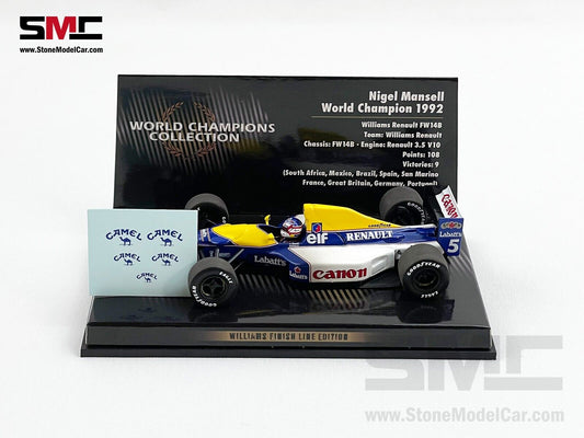 Williams Renault F1 FW14B #5 Nigel Mansell 1992 World Champion 1:43 MINICHAMPS