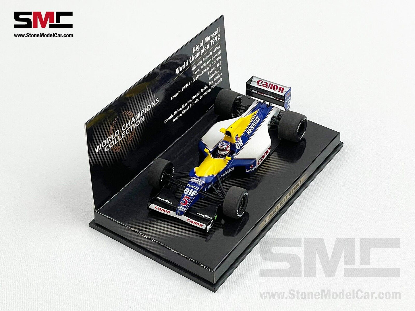 Williams Renault F1 FW14B #5 Nigel Mansell 1992 World Champion 1:43 MINICHAMPS