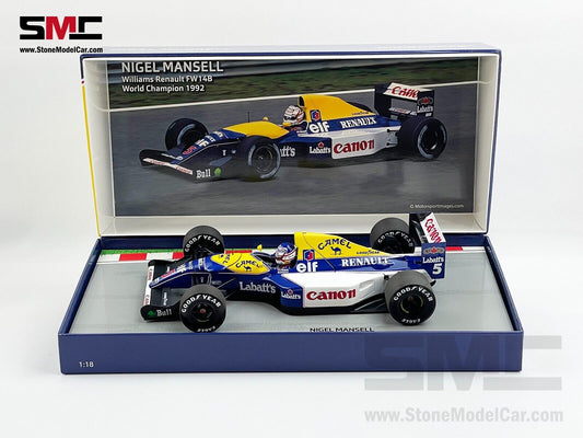 Williams F1 FW14B #5 Nigel Mansell 1992 World Champion 1:18 MINICHAMPS with CAMEL Decal