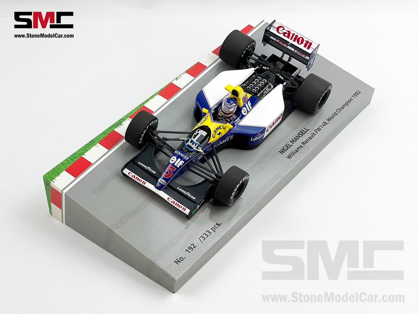 Williams F1 FW14B #5 Nigel Mansell 1992 World Champion 1:18 MINICHAMPS with CAMEL Decal