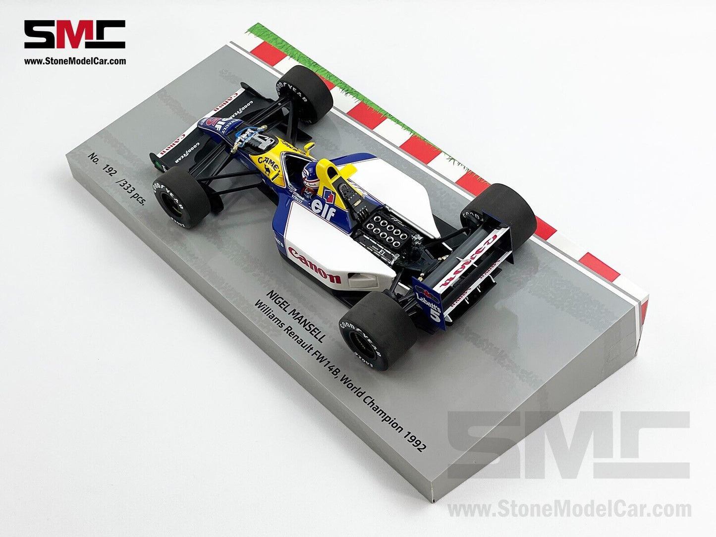 Williams F1 FW14B #5 Nigel Mansell 1992 World Champion 1:18 MINICHAMPS with CAMEL Decal